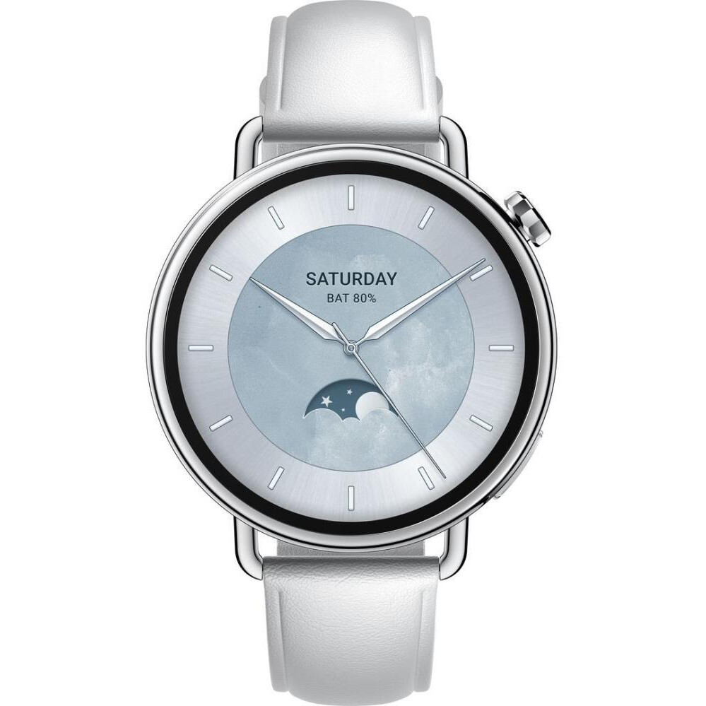 Умные часы Xiaomi Watch S4 41mm Leather Strap White — изображение 2