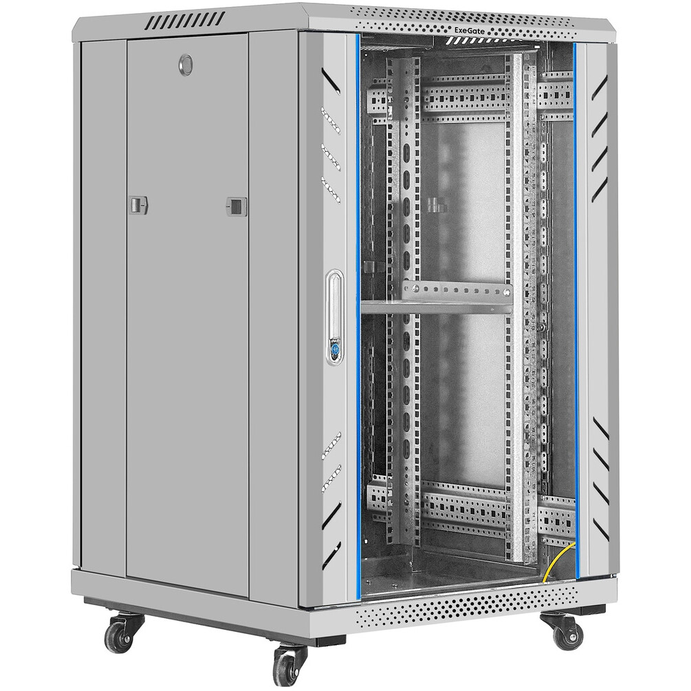 Шкаф напольный 19", 18U Exegate EX300401RUS