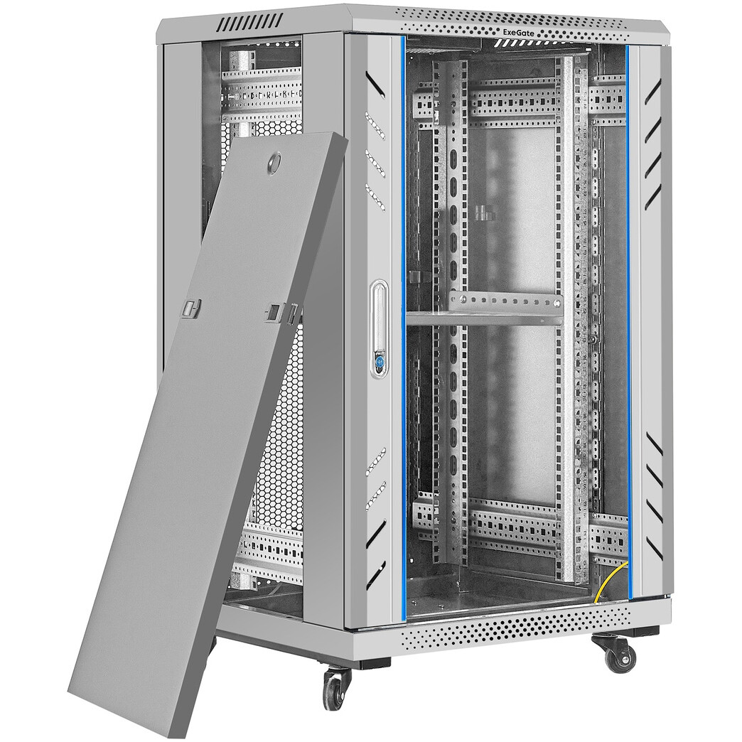 Шкаф напольный 19", 18U Exegate EX300401RUS — изображение 3