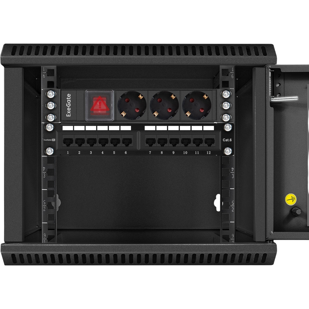 Шкаф настенный 10", 6U Exegate EX298624RUS — изображение 2
