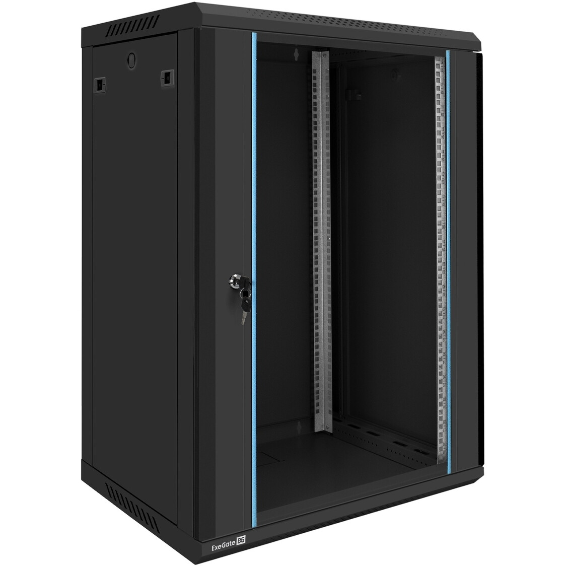 Шкаф настенный 19", 18U Exegate EX300258RUS