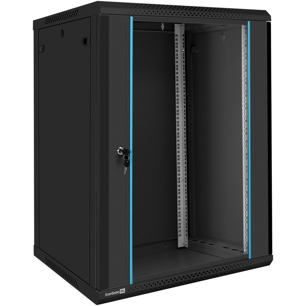 Шкаф настенный 19", 18U Exegate EX300270RUS