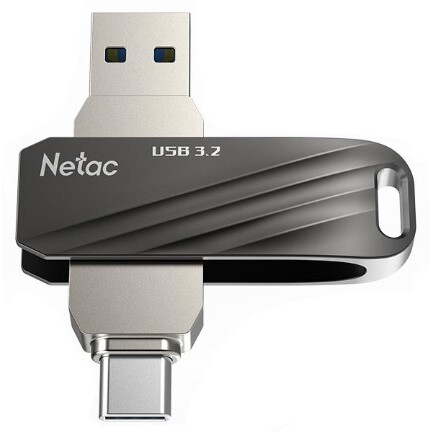 USB Flash накопитель 128GB Netac US11 Silver/Black