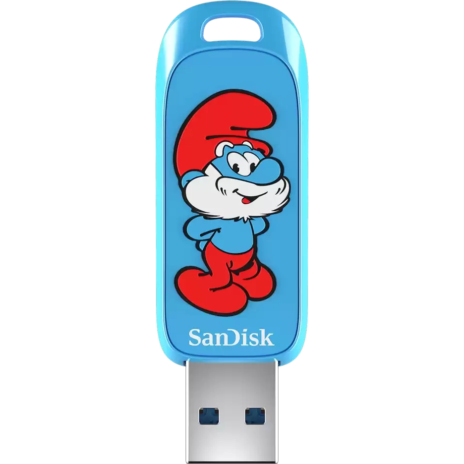 USB Flash накопитель 128GB SanDisk Smurfs (SDCZIS-128G-G46) — изображение 2