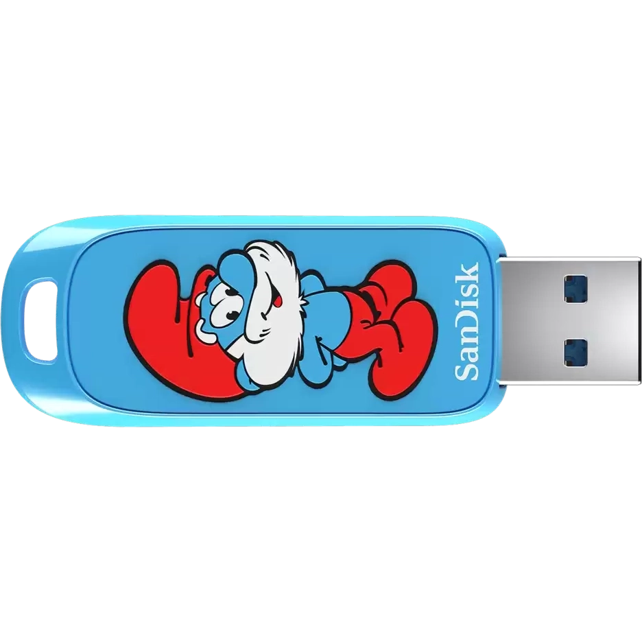 USB Flash накопитель 128GB SanDisk Smurfs (SDCZIS-128G-G46) — изображение 3
