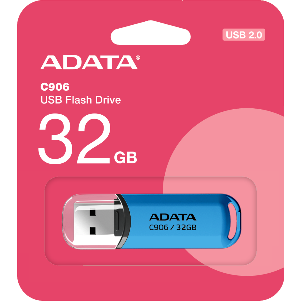 USB Flash накопитель 32GB ADATA C906 Blue — изображение 2
