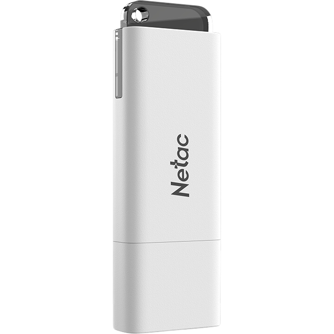 USB Flash накопитель 32GB Netac U185 USB3.2 White — изображение 2