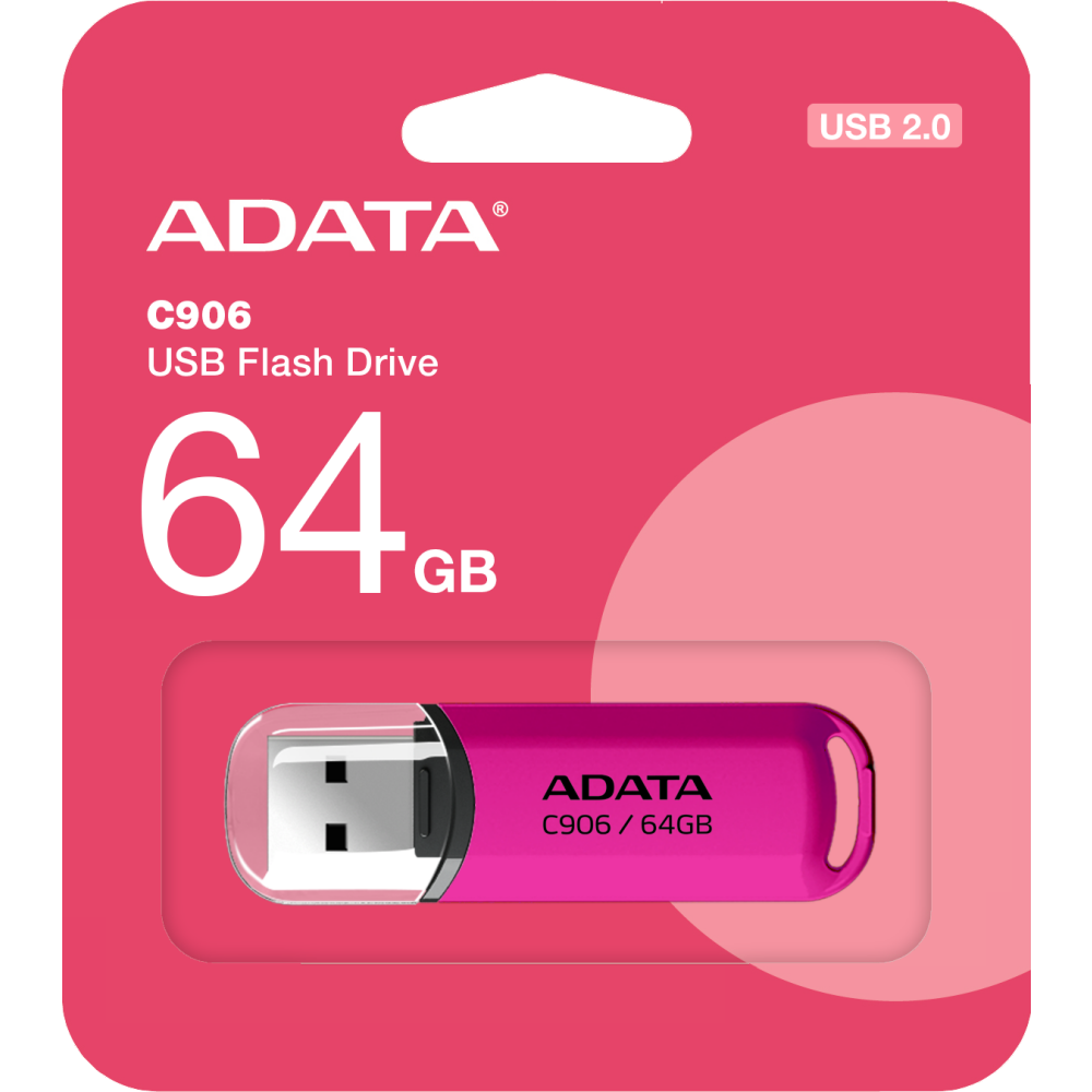 USB Flash накопитель 64GB ADATA C906 Purple — изображение 2