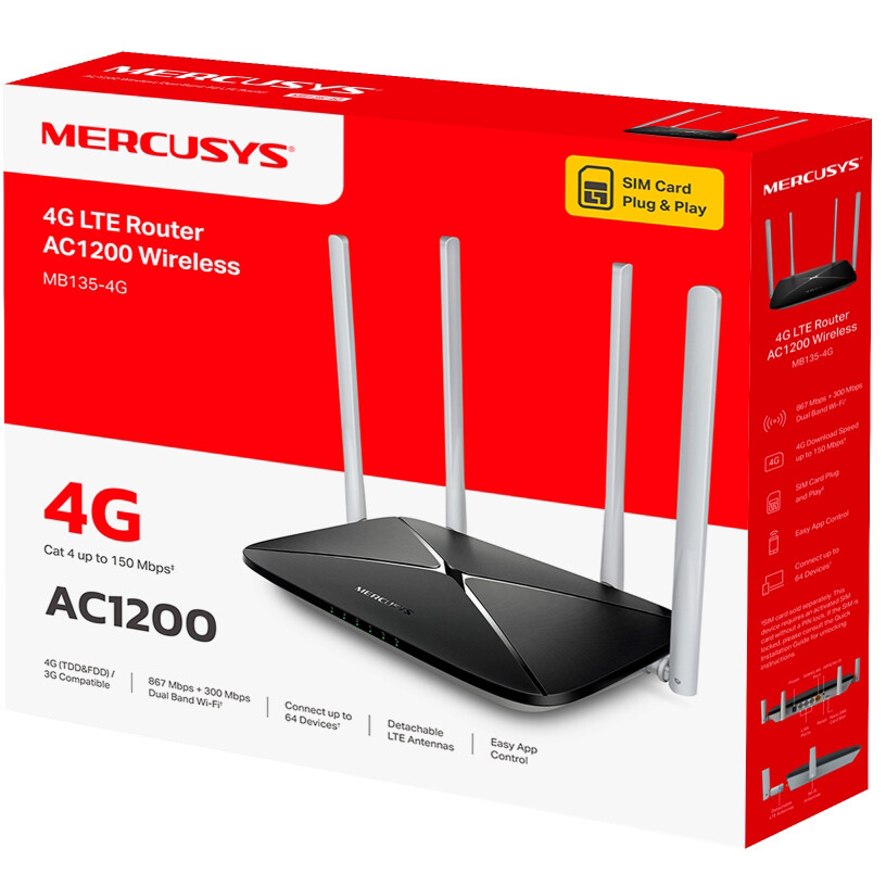 Роутер Mercusys MB135-4G — изображение 4
