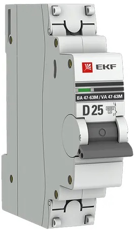Автоматический выключатель EKF mcb4763m-6-1-25D-pro