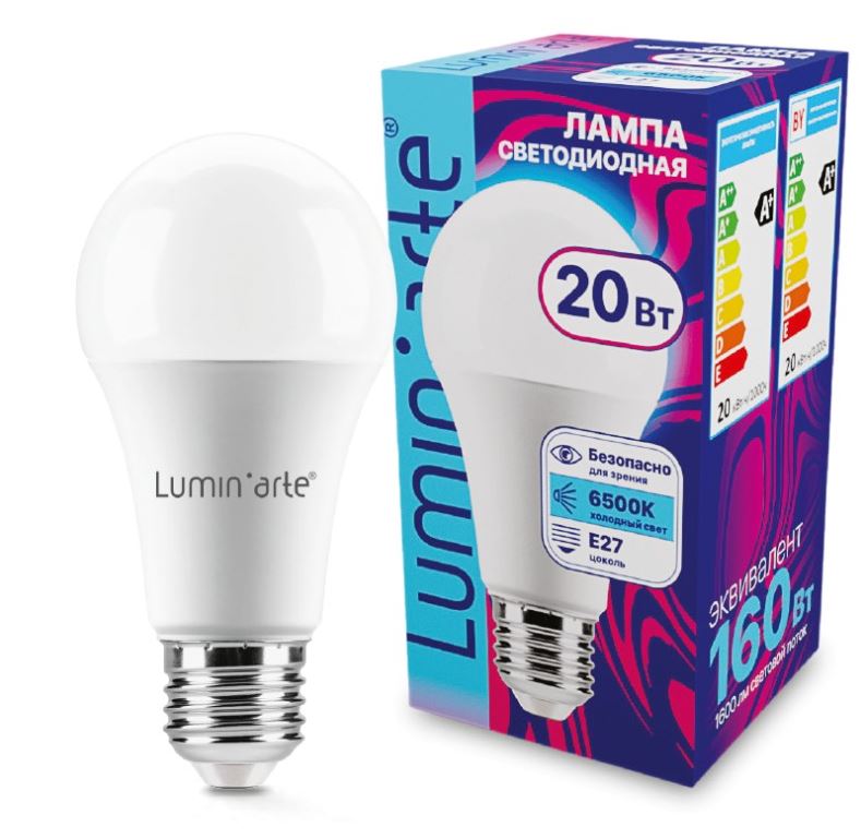 Лампа Lumin'arte LSTD-A60-20W6KE27