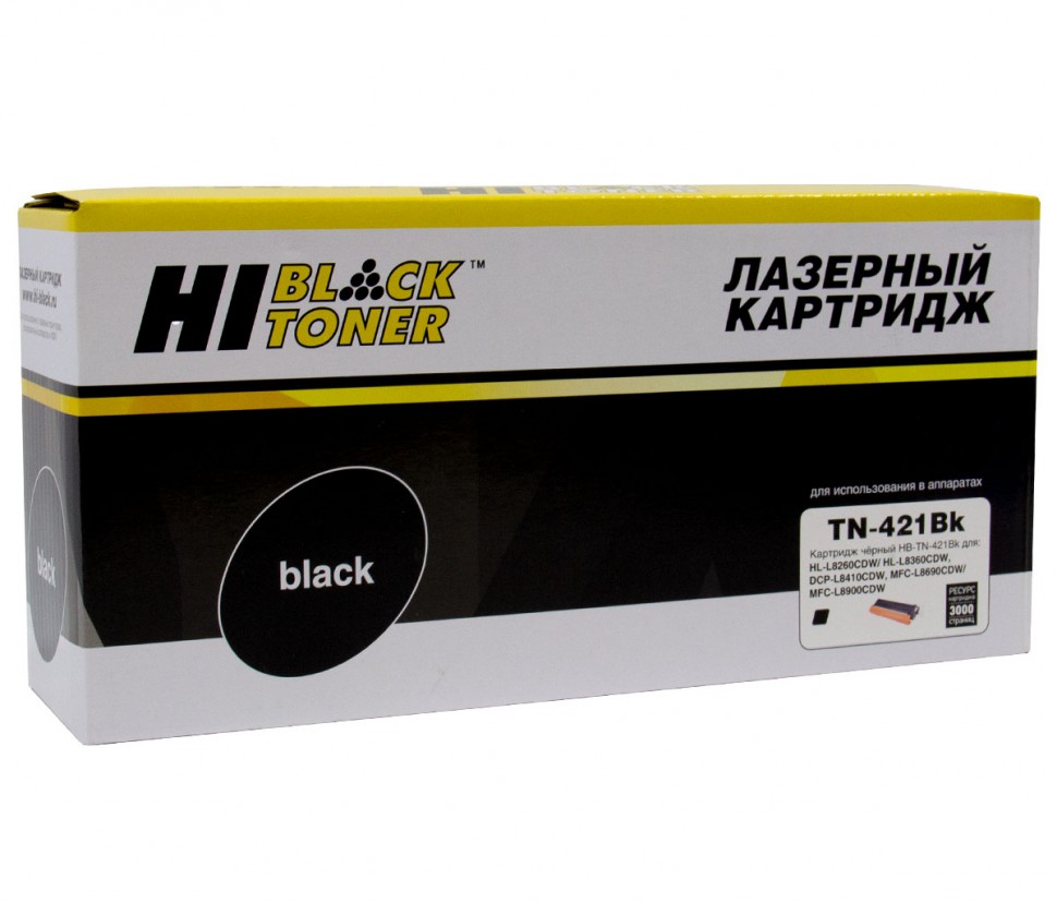 Тонер-картридж Hi-Black HB-TN-421BK Черный