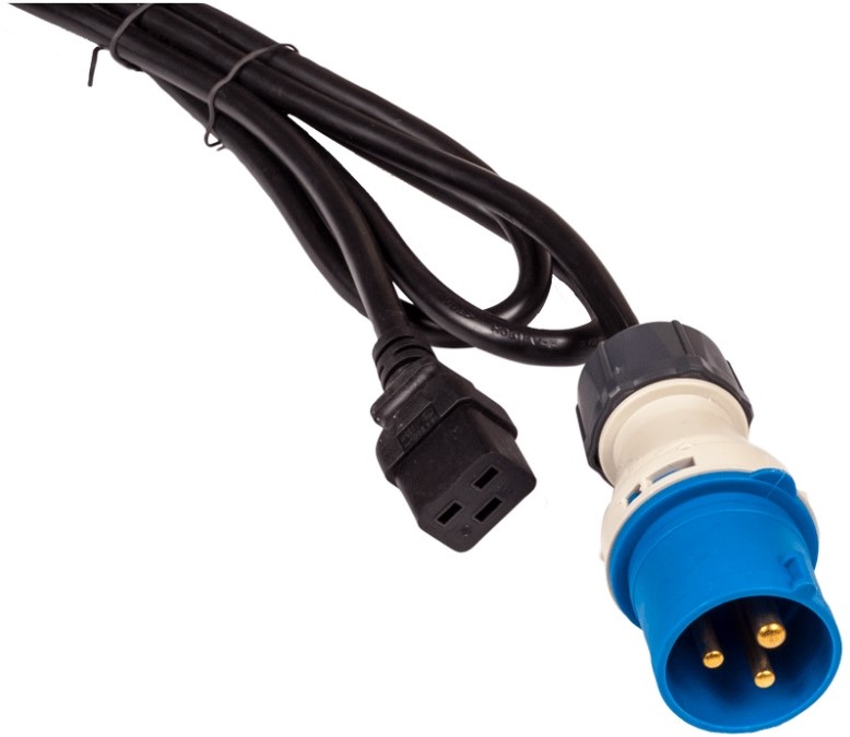 Кабель питания Lanmaster LAN-PP9M/19-2.5-BK