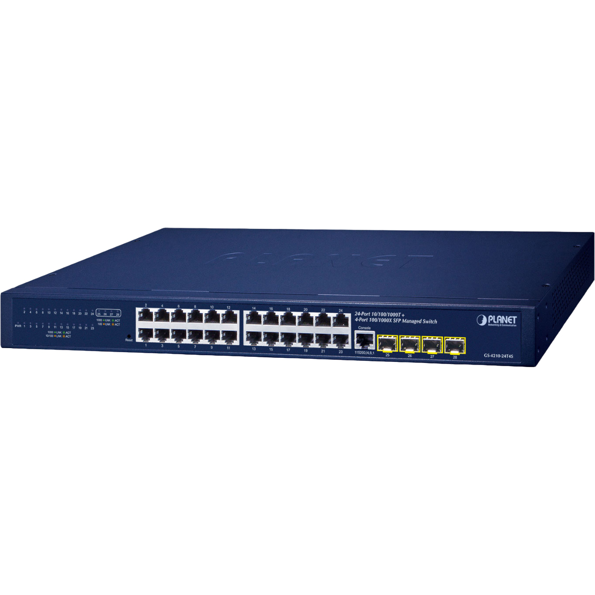 Коммутатор управляемый Planet GS-4210-24T4S