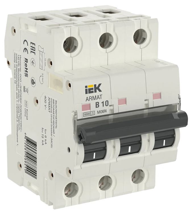 Автоматический выключатель IEK AR-M06N-3-C004