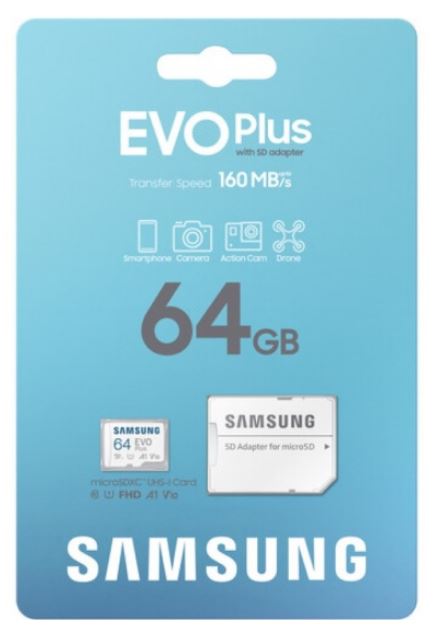 Карта памяти MicroSDXC 64Gb Samsung MB-MC64SA/CN
