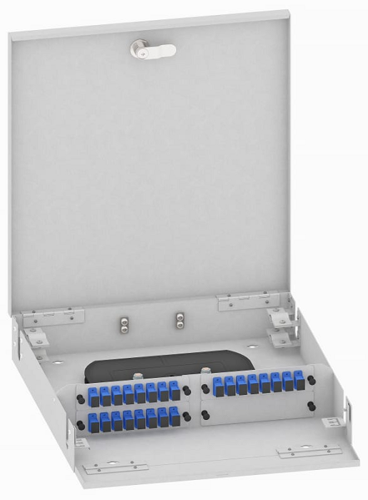 Кросс оптический настенный TopLAN КРН-Top-24SC/U-OS2-GY