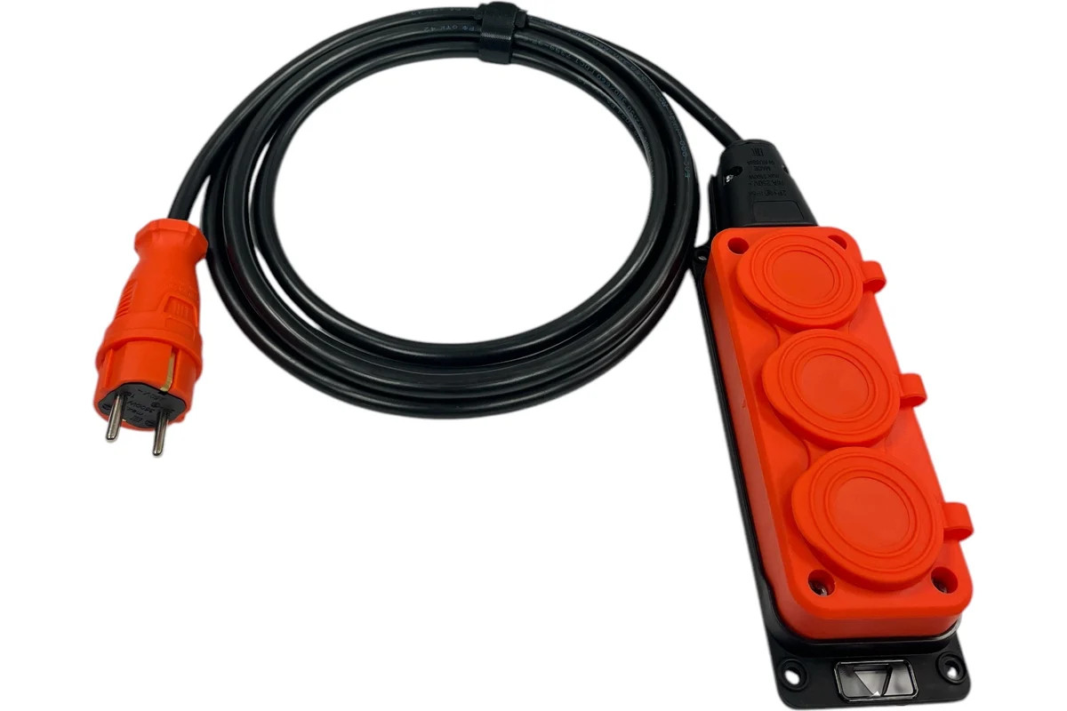 Удлинитель силовой iTOK i-CONNECT-COLOR-SU-KG-315-3-54-40-ORANGE
