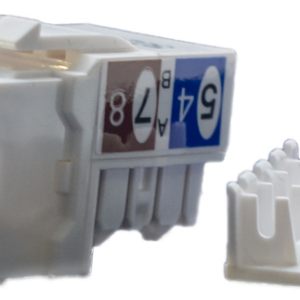 Вставка Hyperline KJ9-8P8C-C6-90-WH