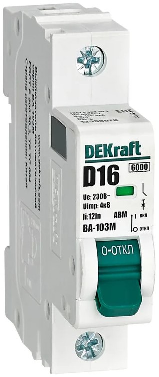 Автоматический выключатель DEKraft 12538DEK
