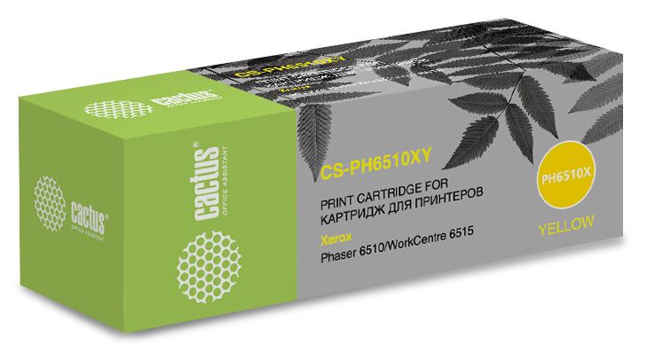 Тонер-картридж Cactus CS-PH6510XY 106R03695 Желтый