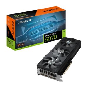 Видеокарта GIGABYTE nVidia GeForce RTX 5070, 12 ГБ GDDR7, [GV-N5070EAGLE OC-12GD]