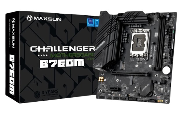 Материнская плата MAXSUN MS-Challenger B760M, LGA1700, Intel B760, mATX