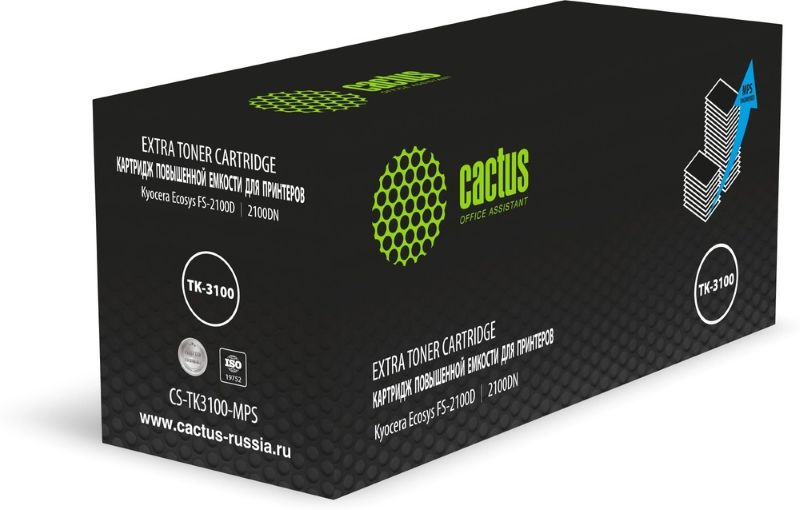 Тонер-картридж Cactus CS-TK3100-MPS Черный