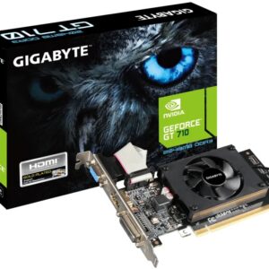 Видеокарта GIGABYTE nVidia GeForce GT 710, 2 ГБ GDDR3, [GV-N710D3-2GL 2.0]