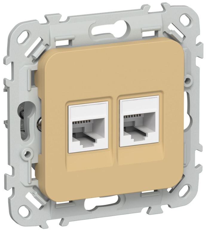 Розетка компьютерная IEK FI-K22-1-K89