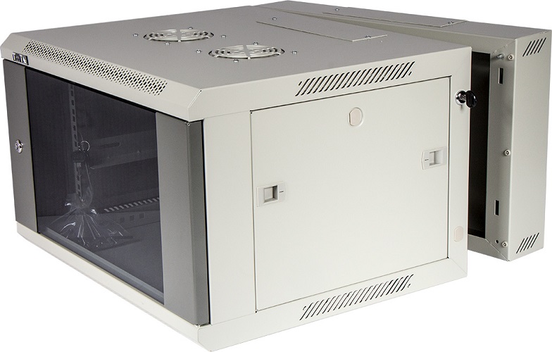 Шкаф настенный 19", 6U TWT TWT-CBW3G-6U-6x6-GY