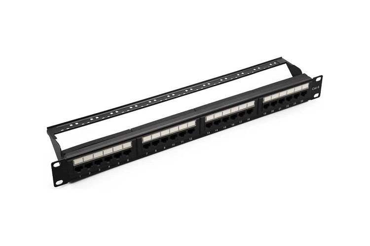 Патч-панель 19, 24xRJ45, UTP, Кат. 6 SUPRLAN 10-0427