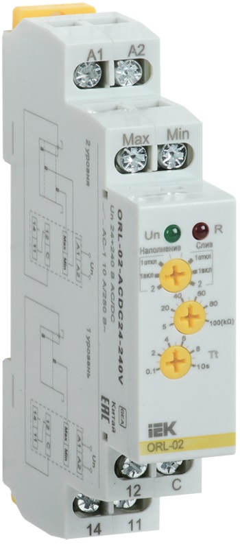 Реле IEK ORL-02-ACDC24-240V