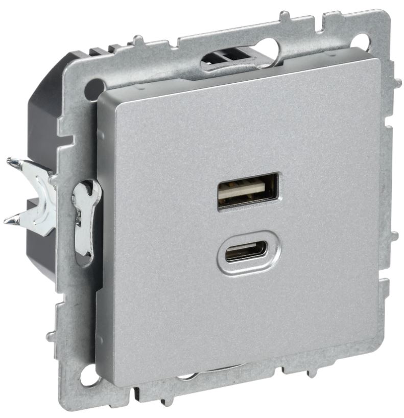 Розетка USB IEK BR-U22-045-K47