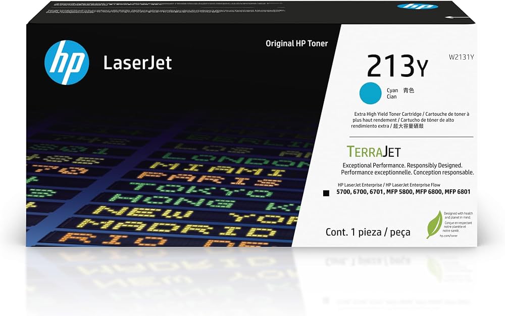 Тонер-картридж HP 213Y Голубой