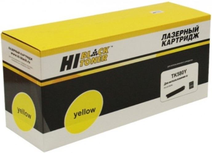 Тонер-картридж Hi-Black HB-TK-580Y Желтый