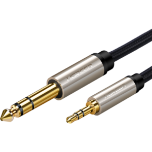 Кабель 3.5 Jack (M) - 6.3 Jack (M), 2м, UGREEN AV127 Grey