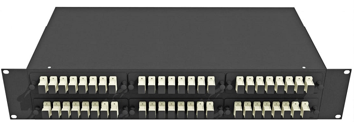 Кросс оптический стоечный TopLAN КРС-Top-2U-48SC/U-OM2-BK