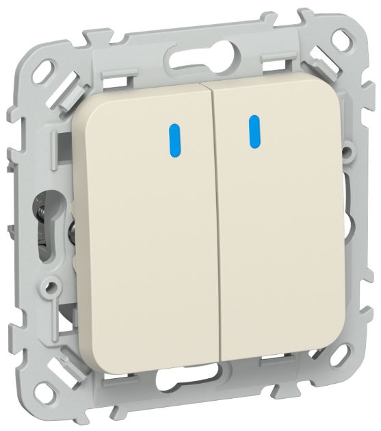 Переключатель двухклавишный IEK FI-V22-1-10-1-K86