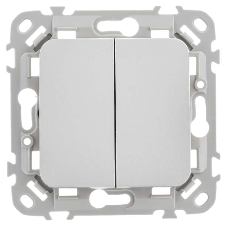 Выключатель двухклавишный IEK FI-V20-0-10-1-K47