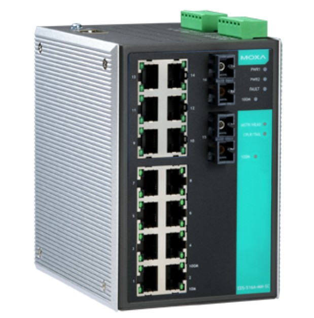 Коммутатор управляемый MOXA EDS-516A-MM-SC-T