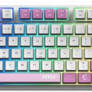 Механическая клавиатура MSI FORGE GK600 TKL W VIOLET RU, USB, Bluetooth, Радиоканал, Фиолетовый [FORGE GK600 TKL W VIOLET RU]