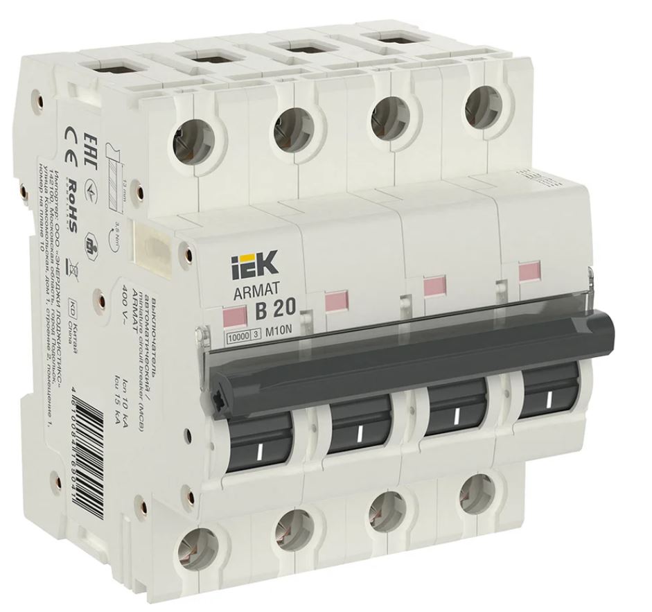 Автоматический выключатель IEK AR-M10N-4-B020