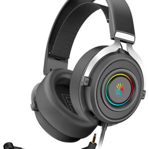 Проводная стереогарнитура A4Tech G535 (BLACK+SILVER) USB, Проводной, Охватывающие, Черно-серебристый, [G535 (BLACK+SILVER) USB]
