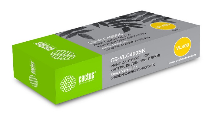 Тонер-картридж Cactus CS-VLC400BKRU Черный
