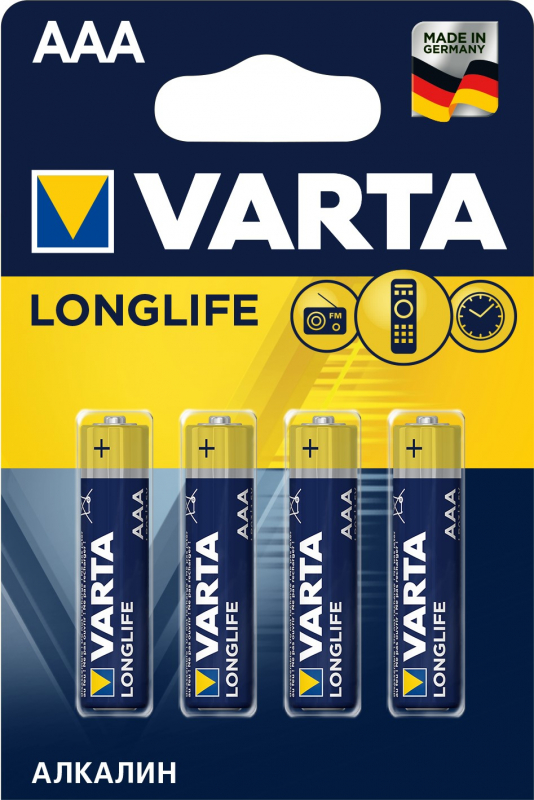 Батарейка Varta LONGLIFE LR03 AAA