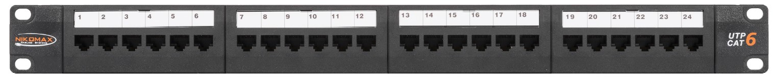 Патч-панель NikoMax NMC-RP24UE2-FT-AN-1U-MT