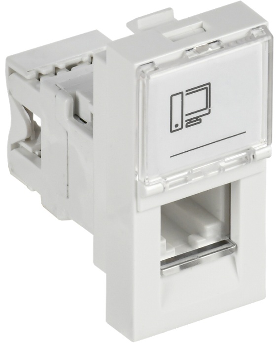 Розетка компьютерная IEK PR-KK40D-RI-0-1-C06U-K01