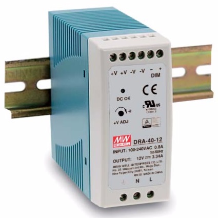 Преобразователь AC-DC сетевой Mean Well DRA-40-24