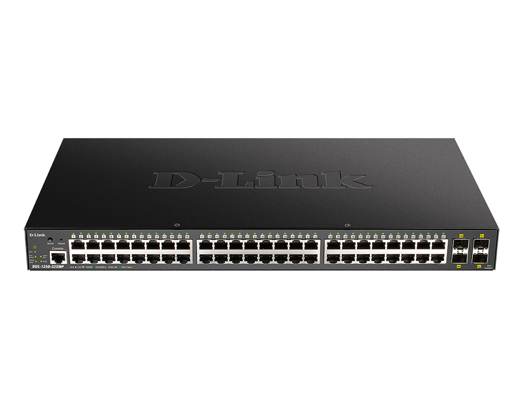 Коммутатор D-link DGS-1250-52XMP/A1A